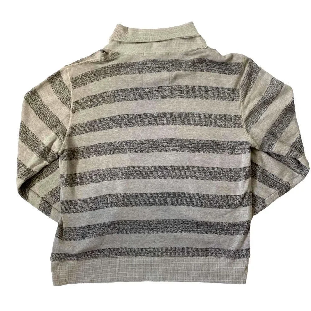 Calvin Klein Mens Pullover Sweater Striped Cotton SZ XL